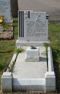 The grave of Robert Hill Bush (click to enlarge) | John Matthews