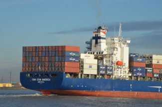 The container ship CMA CGM AMERICA | Jack Willis